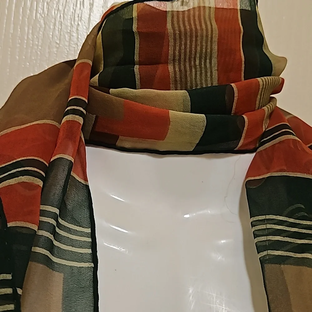 Echo silk scarf